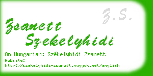 zsanett szekelyhidi business card